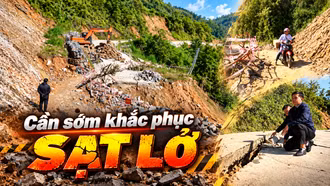 Cần sớm có phương án khắc phục tình trạng sạt lở trên tuyến đường nối Quốc lộ 32 với Tỉnh lộ 174