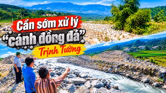 Cần sớm có giải pháp xử lý “cánh đồng đá” Trịnh Tường 