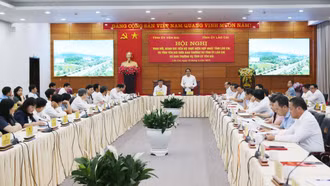 Ban Thường vụ Tỉnh ủy Lào Cai và Ban Thường vụ Tỉnh ủy Yên Bái đánh giá tiến độ hợp nhất hai tỉnh 
