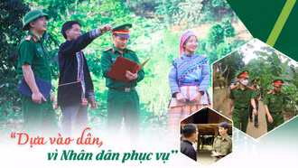 "Dựa vào dân, vì Nhân dân phục vụ"