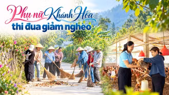 Phụ nữ xã Khánh Hòa thi đua giảm nghèo