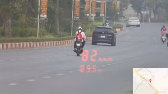 Lào Cai: Nam học sinh vi phạm 5 lỗi giao thông, điều khiển xe gắn máy chạy 82 km/h