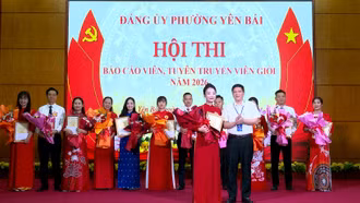 Phường Yên Bái tổ chức vòng chung kết Hội thi báo cáo viên, tuyên truyền viên giỏi năm 2026