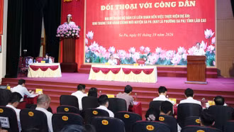 Đối thoại với đại diện các hộ dân liên quan dự án Khu trung tâm hành chính mới phường Sa Pa