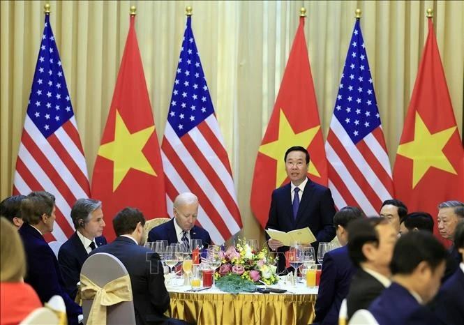 Chủ tịch nước Võ Văn Thưởng phát biểu.