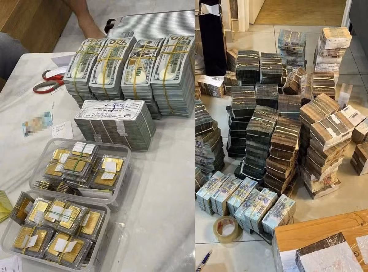 Tiền và vàng của Mr Pips bị thu giữ trong quá trình điều tra vụ án.