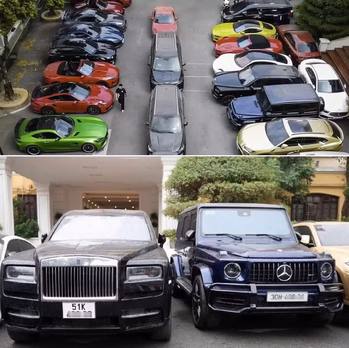 Các xe ô tô hạng sang của Mr Pips bị thu giữ trong quá trình điều tra vụ án.