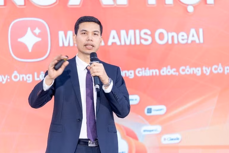 Ông Lê Hồng Quang - Tổng Giám đốc MISA phát biểu tại Lễ công bố và ra mắt.