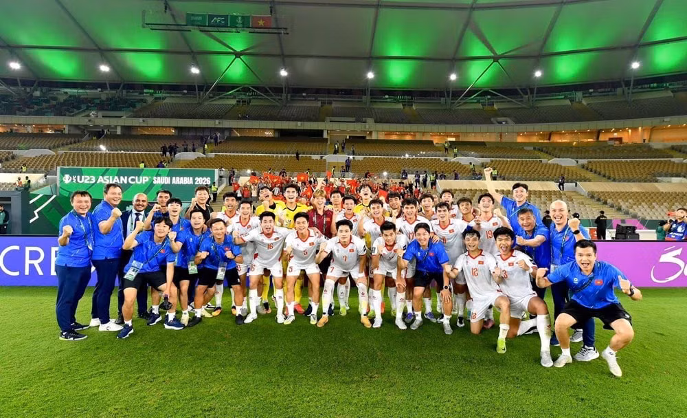 Trang AFC dự báo U23 Việt Nam là đội có khả năng giành chiến thắng cao nhất ở vòng tứ kết VCK U23 châu Á 2026.
