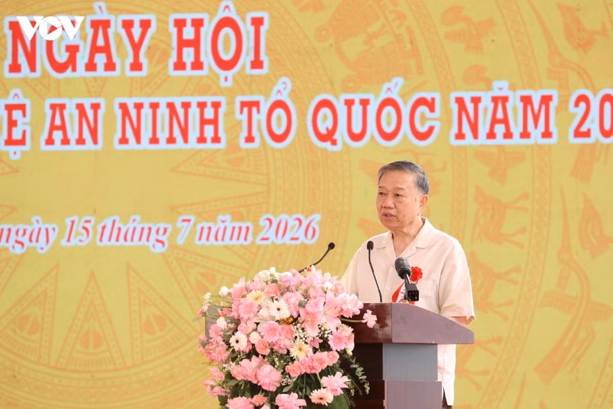 Tổng Bí thư, Chủ tịch nước Tô Lâm phát biểu tại buổi lễ.