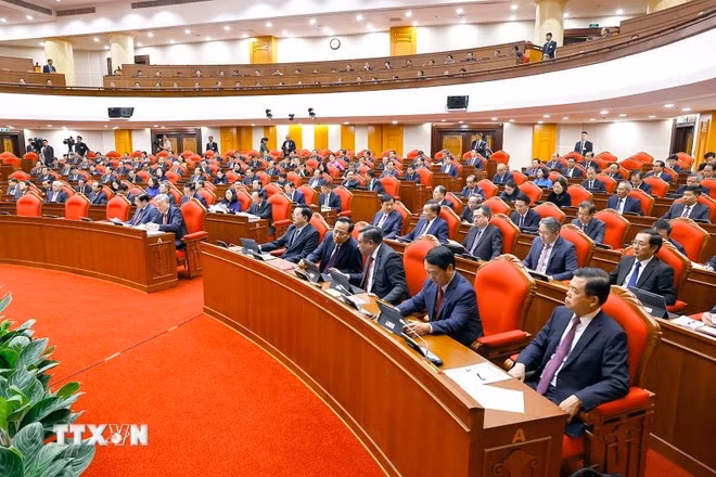 Toàn cảnh ngày làm việc đầu tiên Hội nghị Trung ương lần thứ 15, khóa XIII ảnh 6