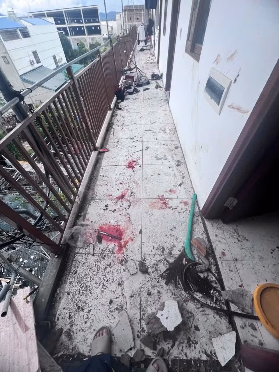 Hiện trường vụ nổ.