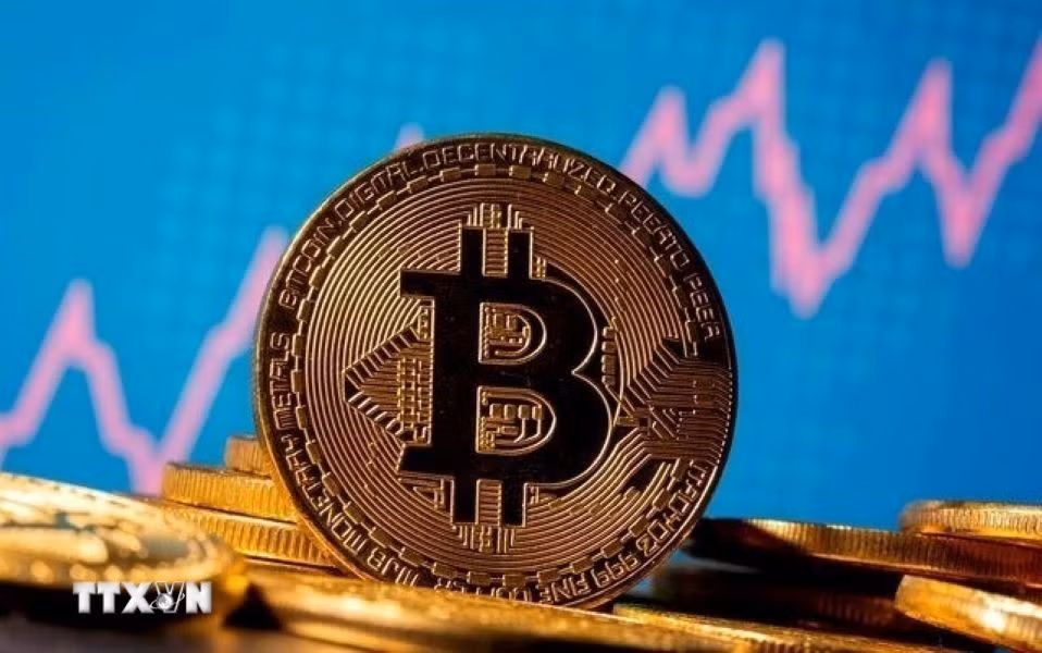 Hình ảnh minh họa đồng tiền điện tử Bitcoin.