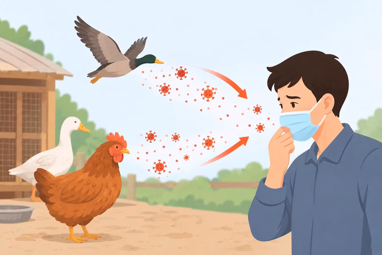 Phần lớn virus cúm gia cầm không dễ lây sang người nhưng một số chủng, đặc biệt thuộc nhóm H5, có thể gây bệnh nghiêm trọng.