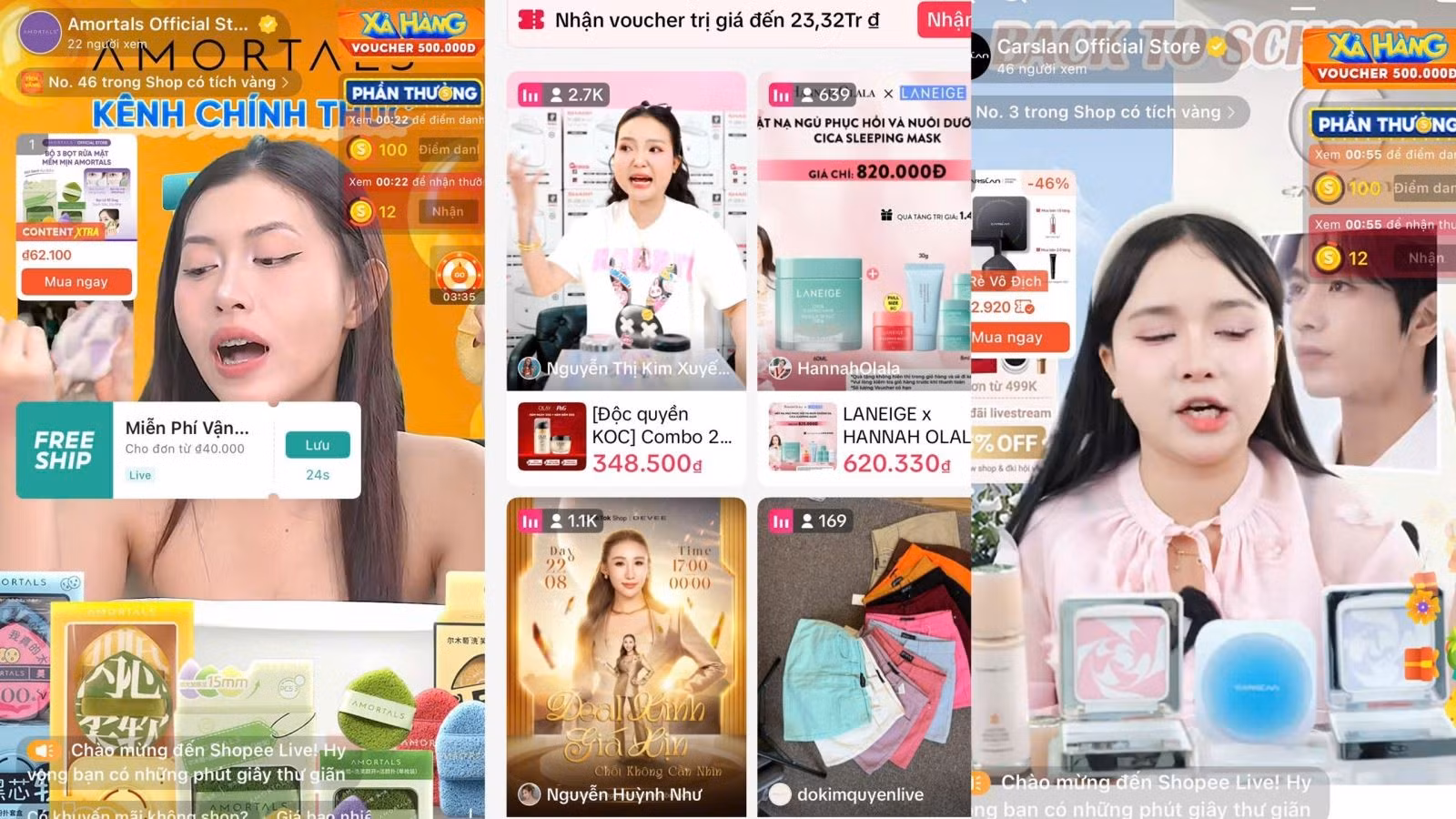 Thương mại điện tử tăng trưởng mạnh nhờ làn sóng livestream và video ngắn.