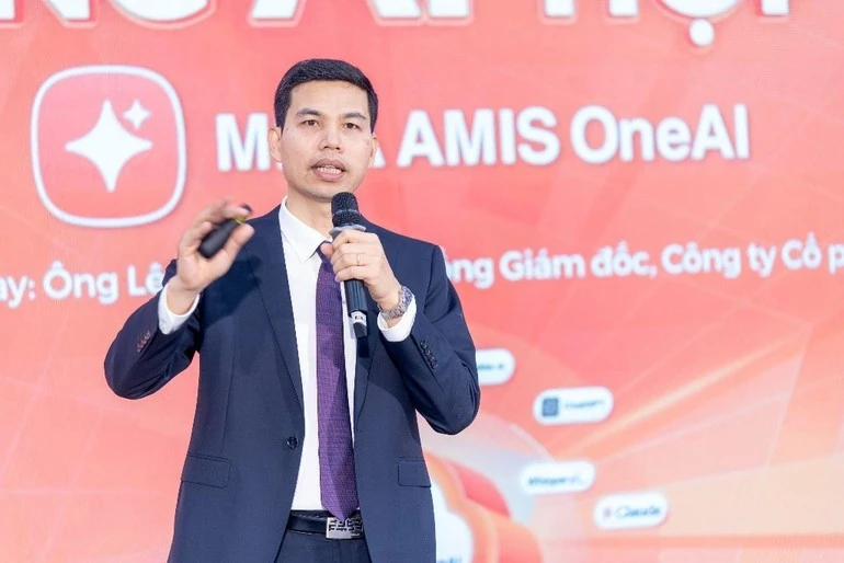 Ông Lê Hồng Quang - Tổng Giám đốc MISA phát biểu tại Lễ công bố và ra mắt.