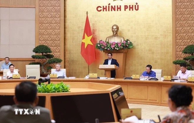 Thủ tướng Phạm Minh Chính chủ trì Phiên họp Chính phủ thường kỳ tháng 8 năm 2025.