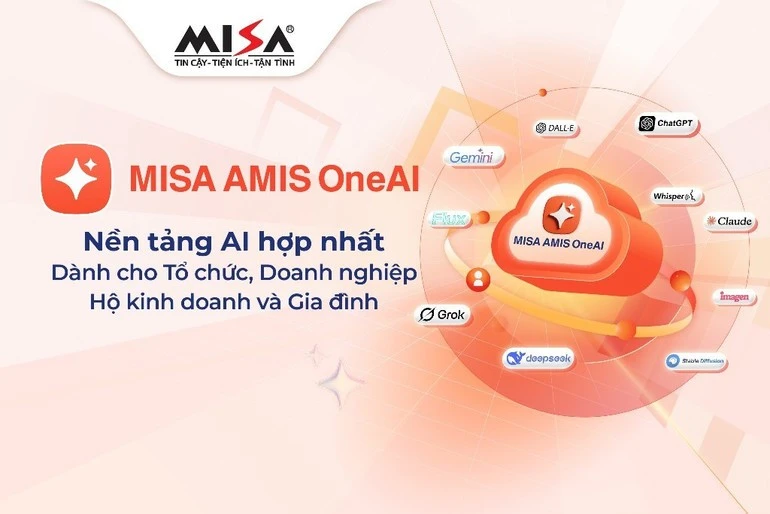 MISA AMIS OneAI hợp nhất các mô hình AI tiên tiến nhất.