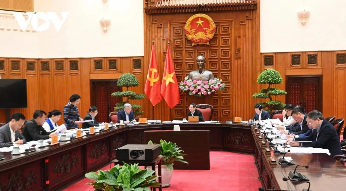 Thủ tướng Phạm Minh Chính chủ trì họp Ban Thường vụ Đảng uỷ Chính phủ về Đề án sắp xếp tổ chức lại hành chính các cấp