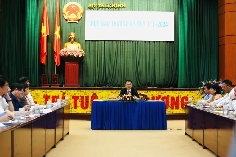 Hình ảnh tại buổi họp báo. (Ảnh: M.P)
