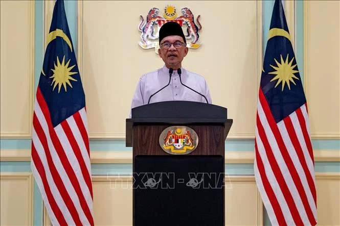 Thủ tướng Malaysia Anwar Ibrahim. Ảnh: THX/TTXVN