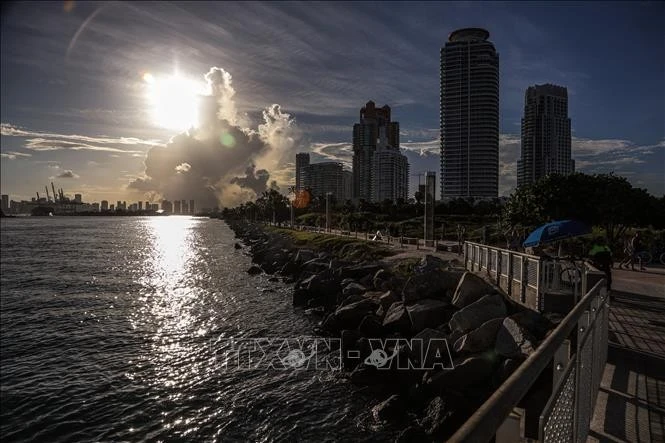 Nắng nóng tại Miami, Florida, Mỹ. Ảnh tư liệu: AFP/TTXVN