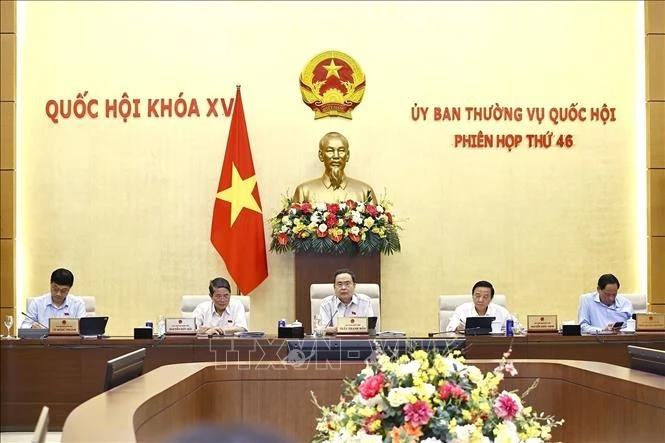 Chủ tịch Quốc hội Trần Thanh Mẫn phát biểu tại phiên họp. Ảnh: Doãn Tấn/TTXVN