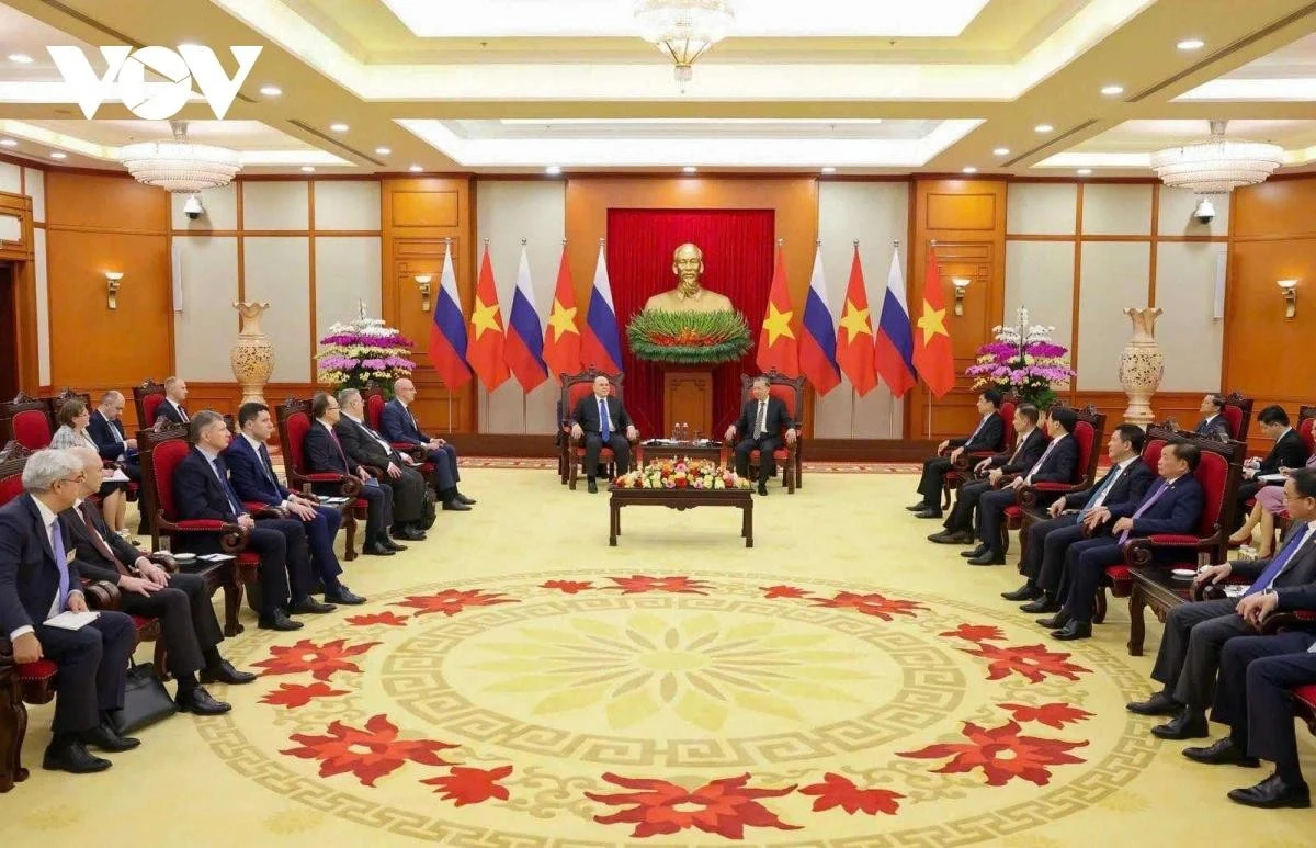 Toàn cảnh buổi tiếp.
