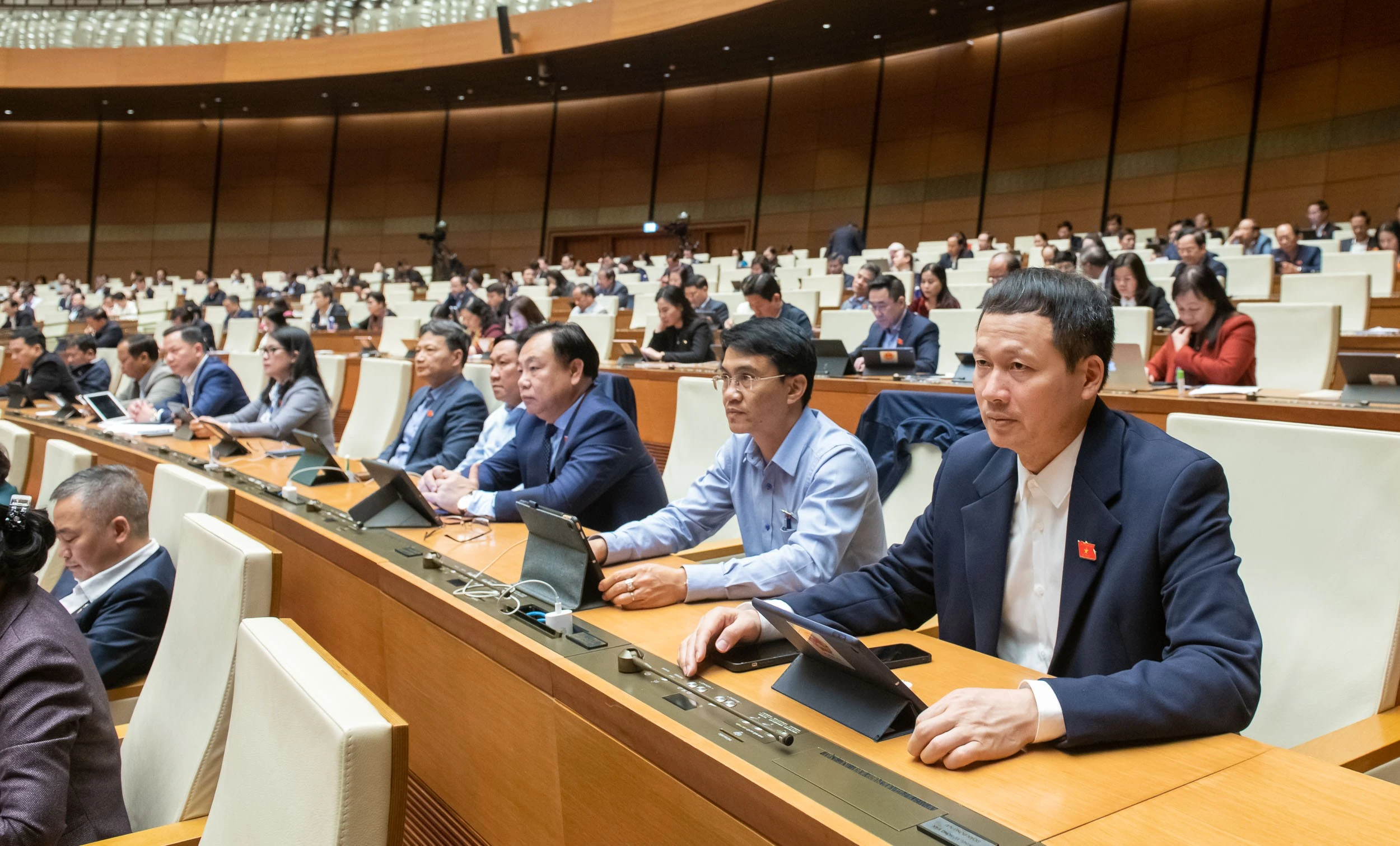 Các đại biểu Quốc hội tại phiên họp.