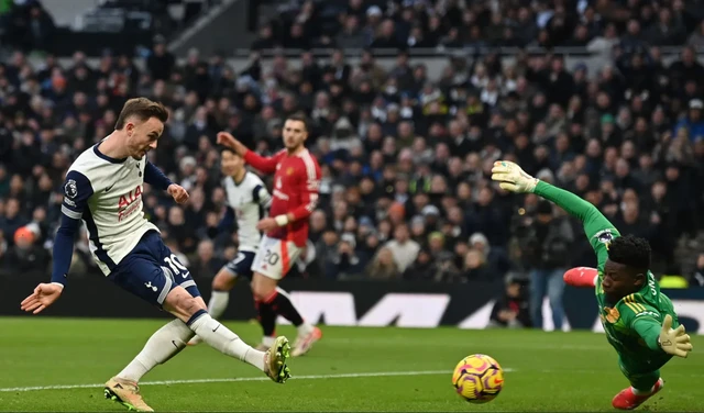 James Maddison ghi bàn mở tỉ số cho Tottenham.
