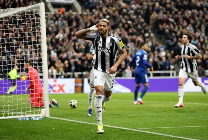 Joelinton đào sâu cách biệt chỉ sau 6 phút bóng lăn.