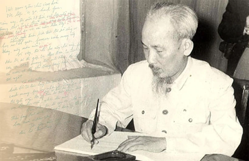 Chủ tịch Hồ Chí Minh đã để lại cho chúng ta những di sản tư tưởng cao quý, nổi bật trong đó là phong cách lãnh đạo của Người. Ảnh: Bảo tàng Hồ Chí Minh