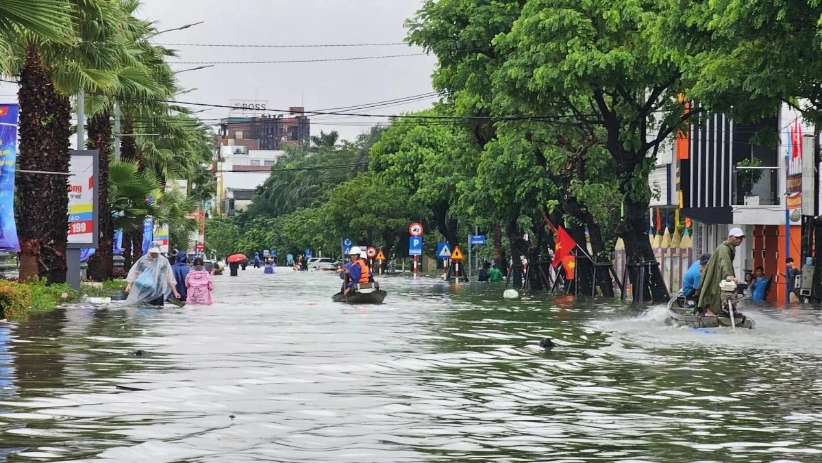 Nam Hà Tĩnh đến Thừa Thiên Huế có vừa, mưa to.