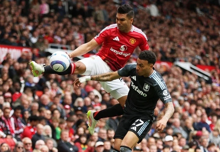 Man Utd áp đảo Aston Villa. (Ảnh: Reuters)