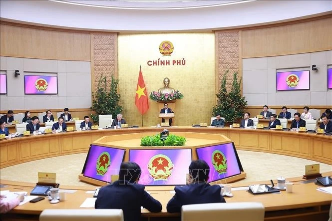 Thường trực Chính phủ họp đánh giá tình hình Tết Nguyên đán Bính Ngọ. Ảnh: Dương Giang/TTXVN