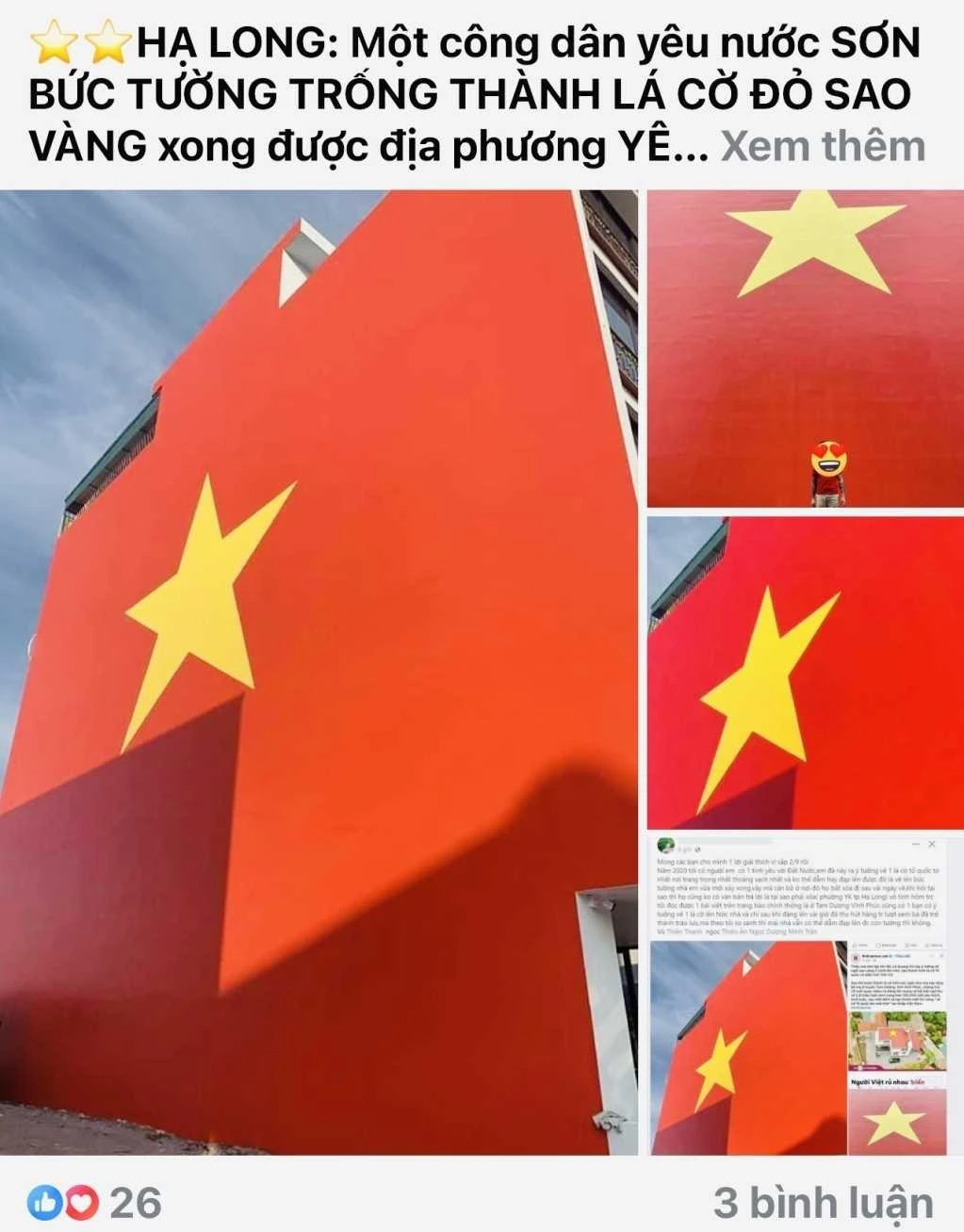 Thông tin đăng tải trên mạng xã hội Facebook là không chính xác