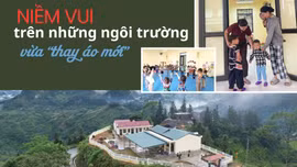 Niềm vui trên những điểm trường vừa “thay áo mới”