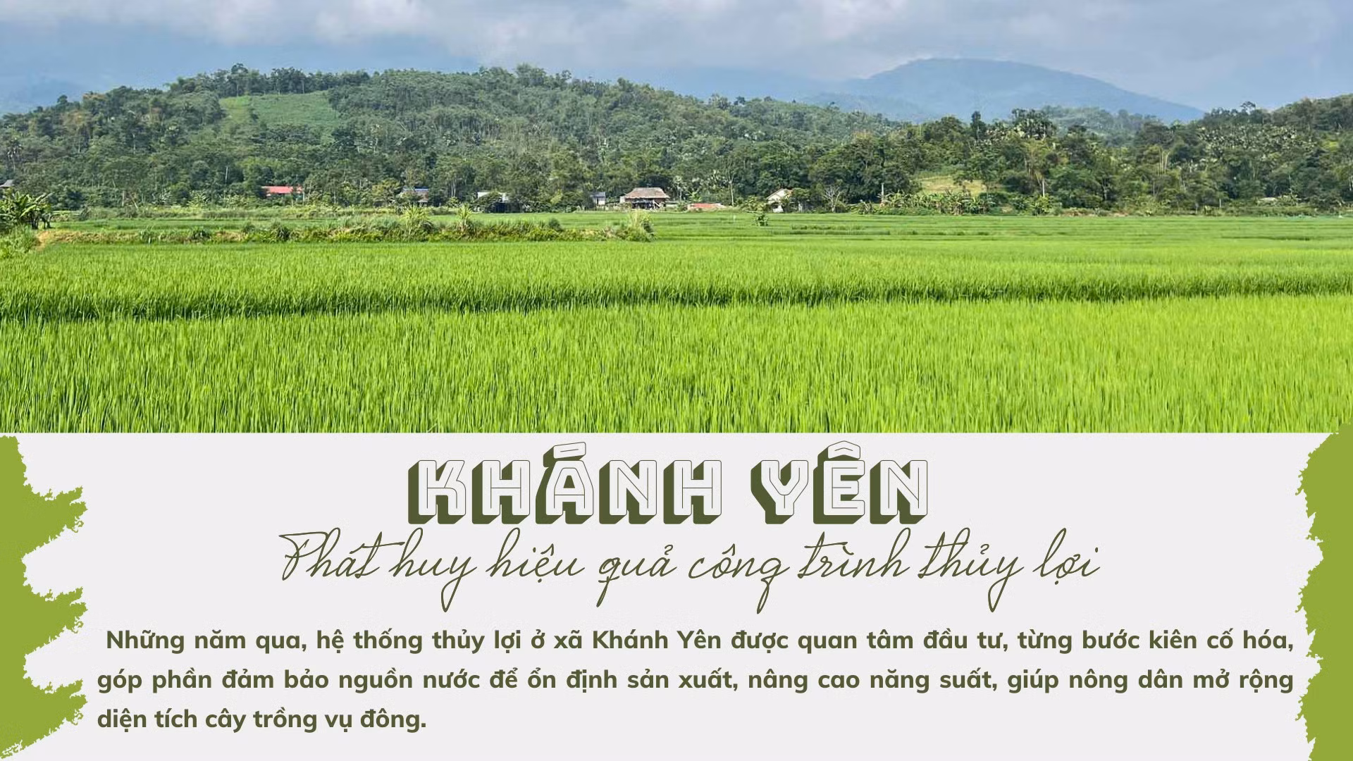Khánh Yên phát huy hiệu quả công trình thủy lợi