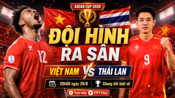 Đội hình xuất phát Việt Nam vs Thái Lan: Xuân Son - Đình Bắc đá chính