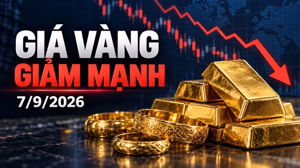Giá vàng sáng 7/9 đồng loạt đi xuống, PNJ giảm tới 700.000 đồng