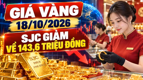 Giá vàng hôm nay 18/10: Vàng miếng, vàng nhẫn cùng giảm ngày cuối tuần