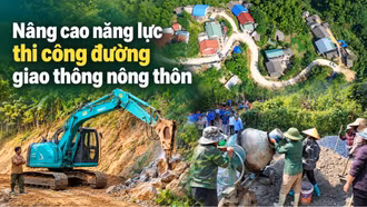 Nâng cao năng lực thi công đường giao thông nông thôn
