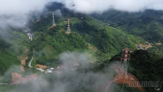 Dự án đường dây 500kV Lào Cai - Vĩnh Yên từ khi thi công đến ngày khánh thành