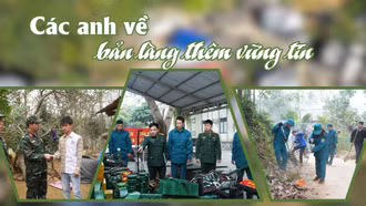 Các anh về bản làng thêm vững tin