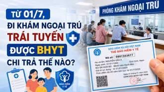 Từ 01/7, đi khám ngoại trú trái tuyến được BHYT chi trả thế nào? 