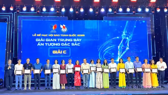Hội Nhà báo tỉnh Lào Cai nhận Giải C gian trưng bày ấn tượng đặc sắc tại Hội Báo toàn quốc năm 2026