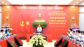 Tổng Bí thư, Chủ tịch nước Tô Lâm chủ trì phiên họp chuyên đề về công tác chuyển đổi số trong hệ thống chính trị