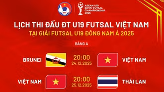 Lịch thi đấu và trực tiếp bóng đá Việt Nam hôm nay 25/12