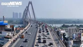 Từ ngày 27/9, cầu Nhật Tân áp quy định giữ khoảng cách, 3 làn ôtô giới hạn 80 km/h