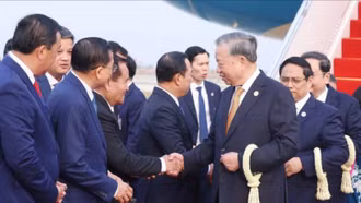 Tổng Bí thư Tô Lâm bắt đầu chuyến thăm cấp Nhà nước tới Vương quốc Campuchia